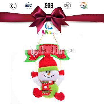 Customed Soft Wholesale Christmas Gift Christmas ornaments cute snowman