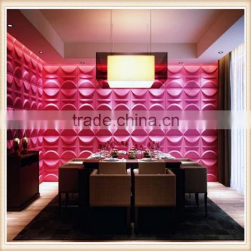 Chinese PVC Embossed interior 3d Wall panel Manufacturer