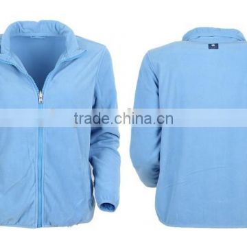 Boy's low price blue stock polar fleece jacket with high quality