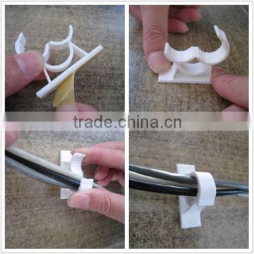 plastic self adhesive wall cable clip