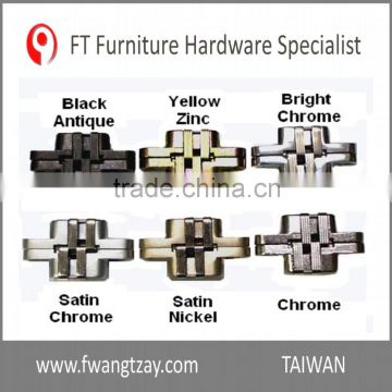 Taiwan Hardware Manufacturer Top Quality 180 Degree 60mm Zinc Alloy Solid Furniture Desk Connecting Hinge