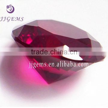 china supplier 5# round red synthetic 10mm ruby gems
