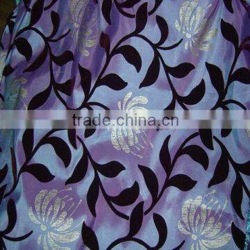 artwork flocing velveted pongee of pillow cover fabric