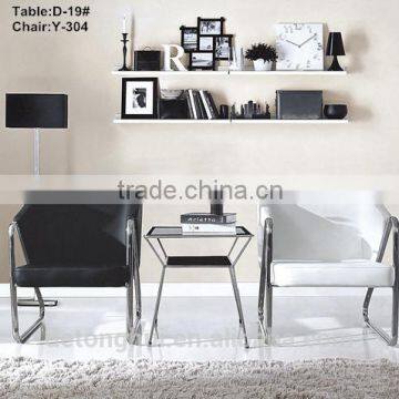 meeting room glass tea table leisure chair D-19#+Y-304