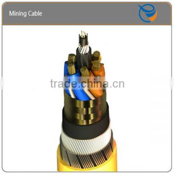 Light-duty mobile rubber sheath flexible cable for coal mine
