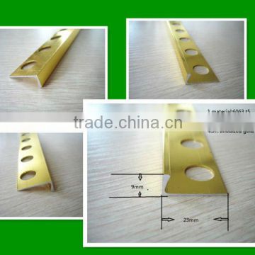 6063 t5 aluminium gold ceramic tile trim with factory price