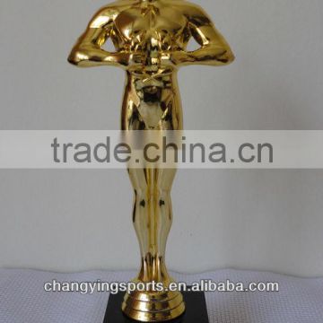 Gift Oscar,Oscar Trophy With Marble Base,Oscar Statue, Plastic oscar trophy JC002