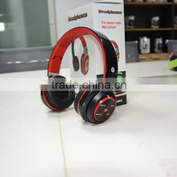 Hot sales wireless headphone bluetooth noise cancelling , bluetooth headphones with TF card