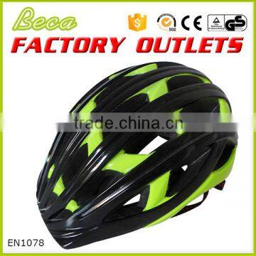 Guangdong factory wholesale fashion green glossy adult bicycle helmet