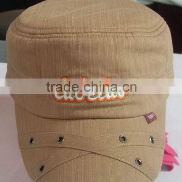 fashion army cap with rivet