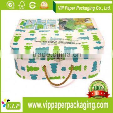 SUITCASE SLIDING OPEN CARDBOARD PAPER BOX