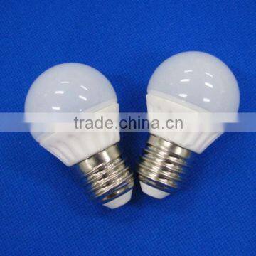 5w 265v e14/e27 white and round plastic bulbs China manufacturer aluminum or plastic globe bulb