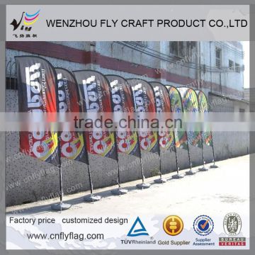 Plastic advertising high quality banner flag for sale