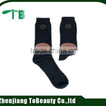black cotton floor socks