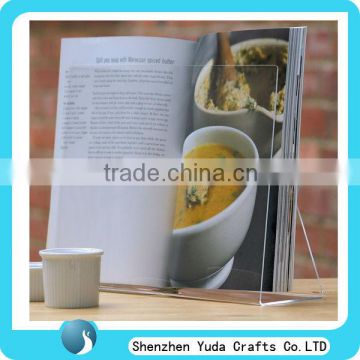 Countertop Plexiglass Book Holder Clear Menu Holders Acrylic Cookbook Holder