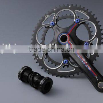 JTH-211 bicycle crank & chainwheel carbon crank 170mm and alloy chainring 39T/53T