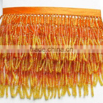 ombre seed bead fringe beaded fringe