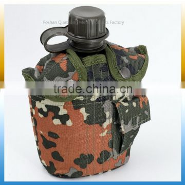 Digital Desert Camo plastic military water bottle durable army water bottle with cover