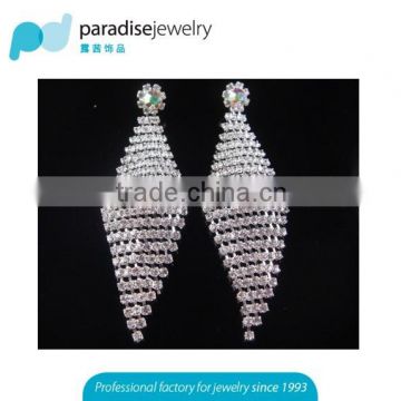 2016 Crystal Earrings New Fashion fancy earrings for party girls Statement Drop Rhinestone Earrings
