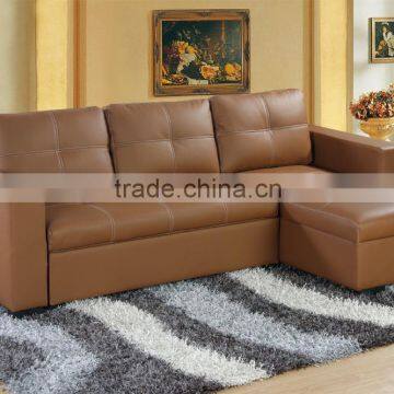 Factory price Corner sofabed with storage function and be a sofa