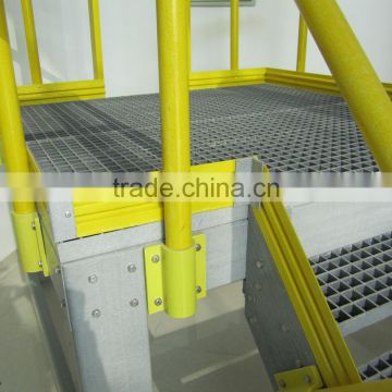 Stable prop and butt Insulation Chemical platform fiberglass ladder