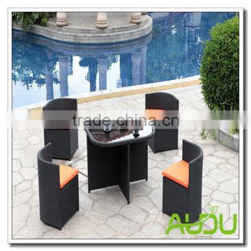 Audu Rattan Hideaway Dining Table And Chairs