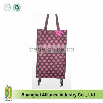 Folding Shopping Trolley Bag with Two Wheels
