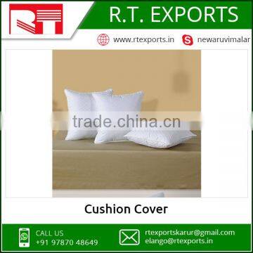 Private Label Square Shape and Plain Dyed Pattern White Cotton Cushion Covers