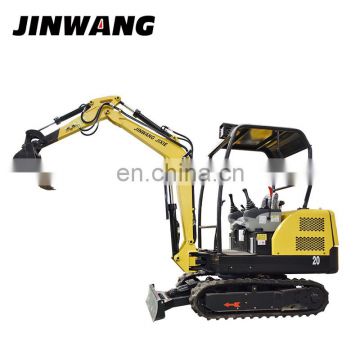 Import 2 ton mini rubber/steel crawler agricultural excavator from China Supplier