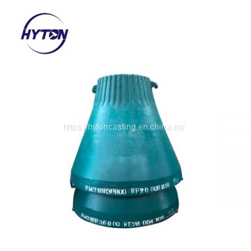 accessories concave head liner of Mn18Cr2 suit gp200s metso nordberg cone crusher