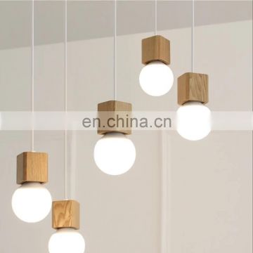 Edison Bulb Wooden E27   Decorative Pendant Lamp