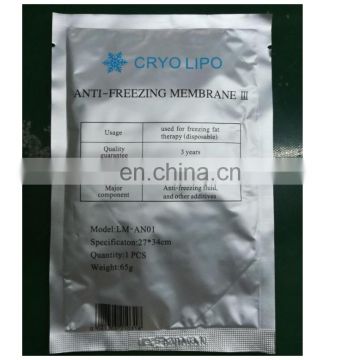 High quality anti freezing cryotherapy pad lipo slimming gel membranas