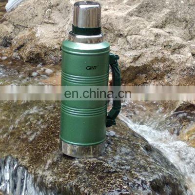 GiNT 2.2L Wholesale Double Wall 304 Stainless Steel Insulated Water Bottle Portable Vacuum Flask with Handle