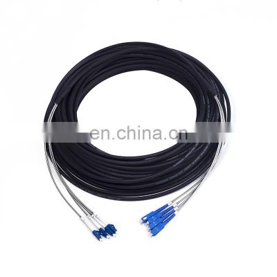 LC Fiber Base Station Single mode LSZH 2 4 core Fiber Optic Distribution Outdoor LC Optical Fiber Patch cord