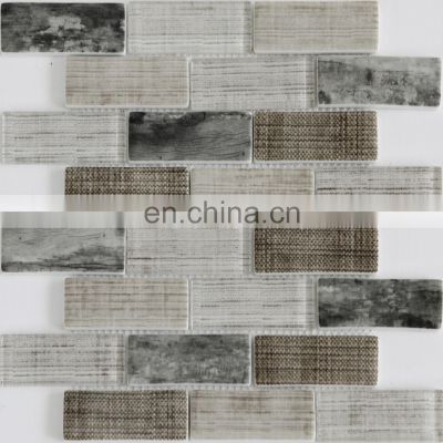 glass mosaic for bathroom tile mosaic customized laminated wall and floor glass mosaic