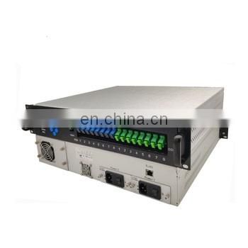yantai yatai 8 ports indoor 1550nm high power catv optical amplifier cable tv edfa