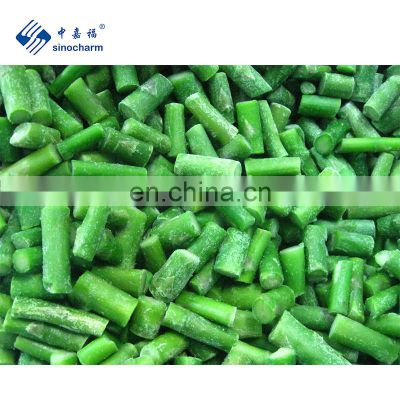 Sinocharm BRC A Approved 2-4CM IQF Green Asparagus Center Cut Frozen Green Asparagus