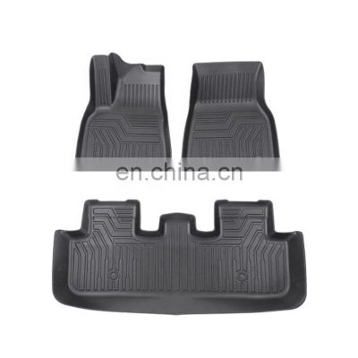 2022 New TPE Right Left Side Drive Car Floor Mat for Tesla Model S Resistance Car Winter Carpet Withstand High &Low Temperature