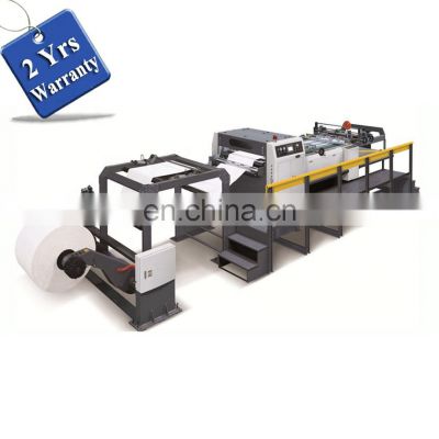 UCM1400 Two Reel Automatic Paper Crosscutting Machine Web Roll Cutter with Rotary Blade
