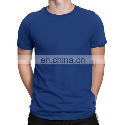 Royal Blue Custom Puff Printing Summer T-shirt For Men and Kids