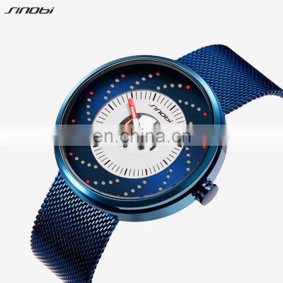 SINOBI Glamor Male Wristwatch Creative Pointer Luminous Hollow Watches Support OEM/ODM Watch