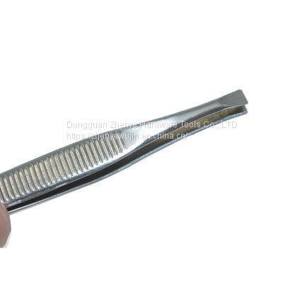 Flat head tweezers plucking eyebrow clip plucking forceps small tweezers tool artifact beard men eyebrow shaving