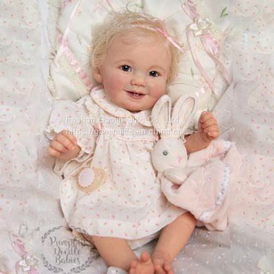 Pure hand-painted 20-inch reborn dolls soft, odorless and non-toxic enamel dolls can change toys at will