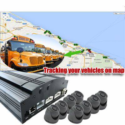 4CH HDD GPS Basic black box car digital video recorder , Vehicle Mobile DVR SD card