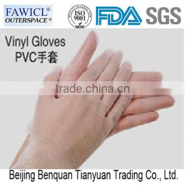 Fawicl white/red/blue Disposable Vinyl Gloves