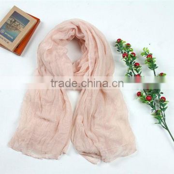 New Fashion Style Plain Polyester Voile Shawl