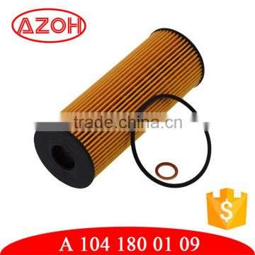 Used for generator car engine lube oil filter oil cleaner element for SSANGYONG VW DAEWOO BEN-Z OEM#A 104 180 01 09,A1041800109