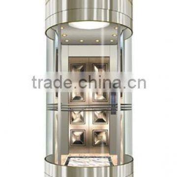 Round Glass Observation Elevator