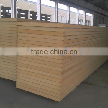 75mm flating surface cheap price pu sandwich panel for wall