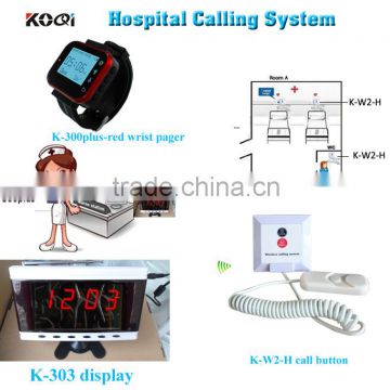 Clinic Management System Call Nurse with English Prompt Display , Smart Watch and Nurse Call Cord